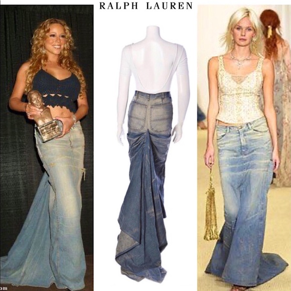 Ralph Lauren Purple Label Denim Maxi 
